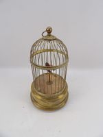 CAGE MUSICALE - Petite cage en laiton à oiseau chanteur auto… (photo 2)
