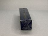 a black box on a table with a white background