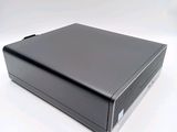 an image of a close up of a black box on a white surface