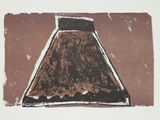 a drawing of a lamp shade on the wall