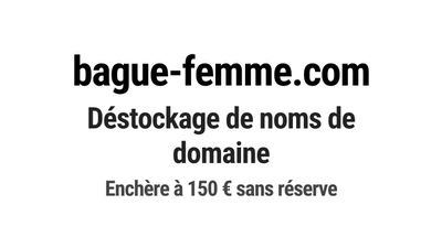 Nom de domaine bague-femme.com.