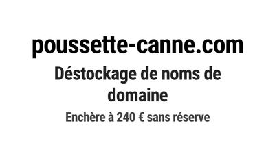 Nom de domaine poussette-canne.