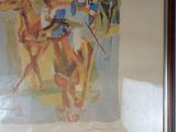 a picture of a painting on the wall of a room