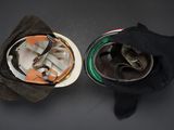 two items that are sitting on a table