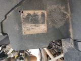 a close up of a metal plate on a vehicle