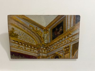 a picture of a painting on the wall of a building
