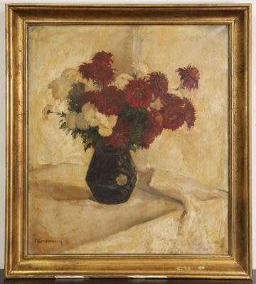 I. KOROWINRY? (XX°) "Bouquet de Chrysanthèmes" Huile sur toi…