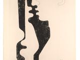 an image of a black and white drawing of a woman ' s face