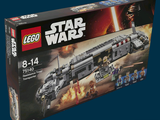 a box with a lego star wars set in it