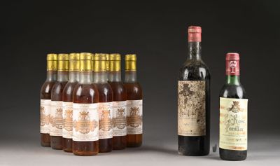 Plusieurs bouteilles de vin sont posées les unes à côté des autres sur une table