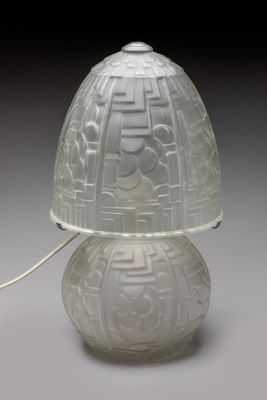 an image of a white lamp with a star wars design on it