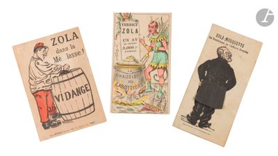 three old postcards of a man in a suit and a woman in a top hat
