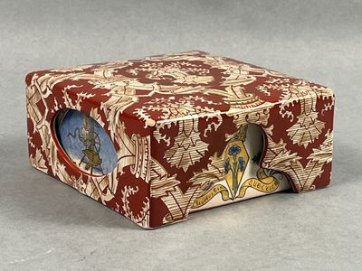 Emile GALLE (Lorraine). Remarquable boîte couverte en faïenc… - Photo 1