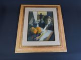 a picture of a painting on the wall of a room