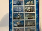 postage stamp with a picture of a sailing ship on it