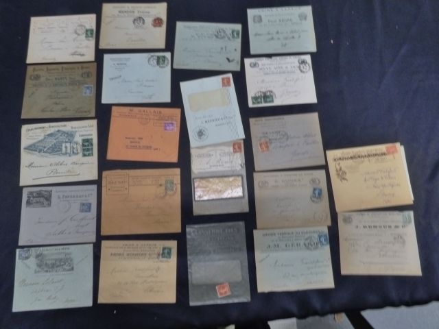 21 enveloppes de Bordeaux et de la gironde, Longchamps maison de ...
