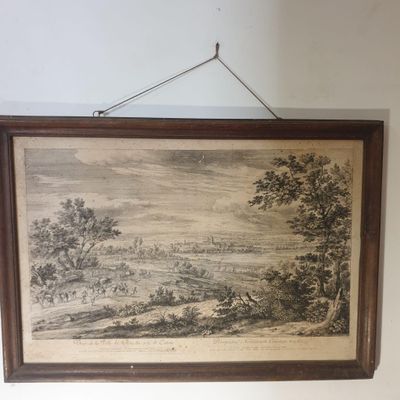 D'après Adam Frans VAN DER MEULEN (1632-1690) Veuë de la Vil…