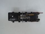 a toy train that is sitting on a white surface