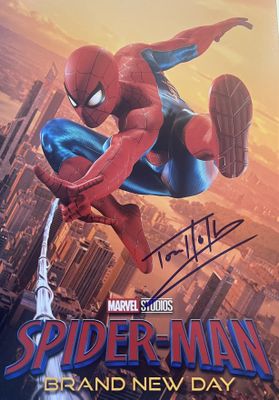 Affiche signée du film « Spider-Man : Un nouveau jour »