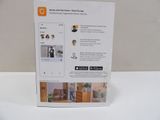 a box that is sitting on a table with pictures on it