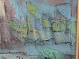 a painting on the wall of a building with graffiti on it