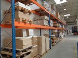 many boxes and boxes on the shelves in the warehouse