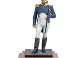 statue d'un soldat en uniforme bleu tenant une épée