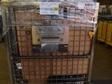a cart with a bunch of boxes on top of it