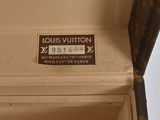 louis vuitton monogramet suitcase with leather interior