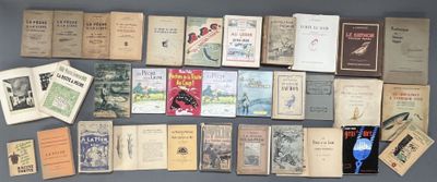 a lot of old books on the table together