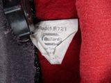 a close up of a piece of clothing with a tag on it