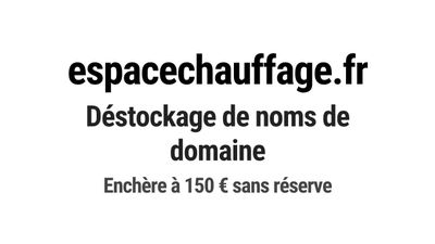 Nom de domaine espacechauffage.