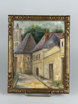 Ecole française du XXe siècle. "Rue de la plaine".