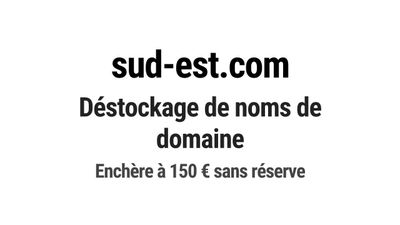 Nom de domaine sud-est.com. Catégorie: Média et communicatio…