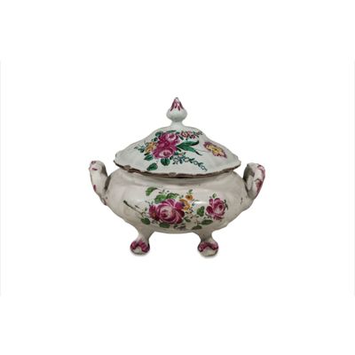 Petite SoupiÈRE EN Majolique Polychrome, Manufacture Emilien…