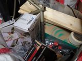 a pile of assorted items that are in a box