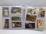 an open book with a bunch of pictures inside of it