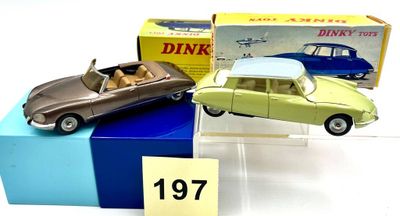 DINKY TOYS – France Réunion de 2 véhicules : -CITROËN DS 19.…
