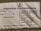 a picture of a certificate issued by the french army