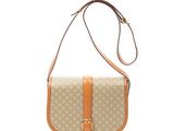 guccissi beige and tan cross body bag