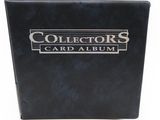collector ' s card album, black with silver logo