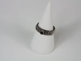 sterling silver ring with black onyxish stone