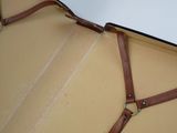 a piece of luggage that is sitting on a table