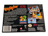 a back cover of a video game that is on display
