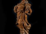 an image of a statue of a woman holding a basket