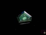 an image of a green diamond on a black background