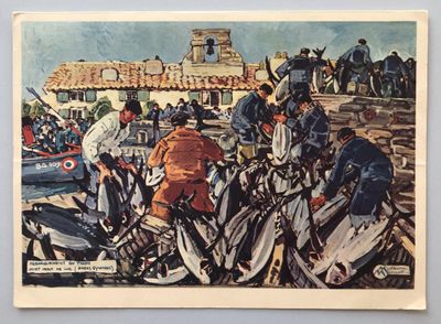 D'après MÉHEUT Mathurin (1882-1958) "Débarquement du thon à …