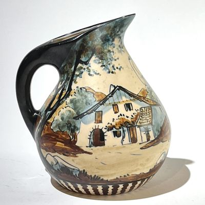 CIBOURE RF, Rodolphe FISCHER (1907-1977). Pichet à décor de Fandango e - Photo 1