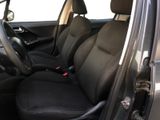 the interior of a car with black leather seats and black trims