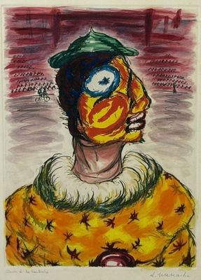 Armand NAKACHE (1894-1976) Clown à la barbiche